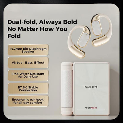Headphones Bluetooth with Dual-Fold Design