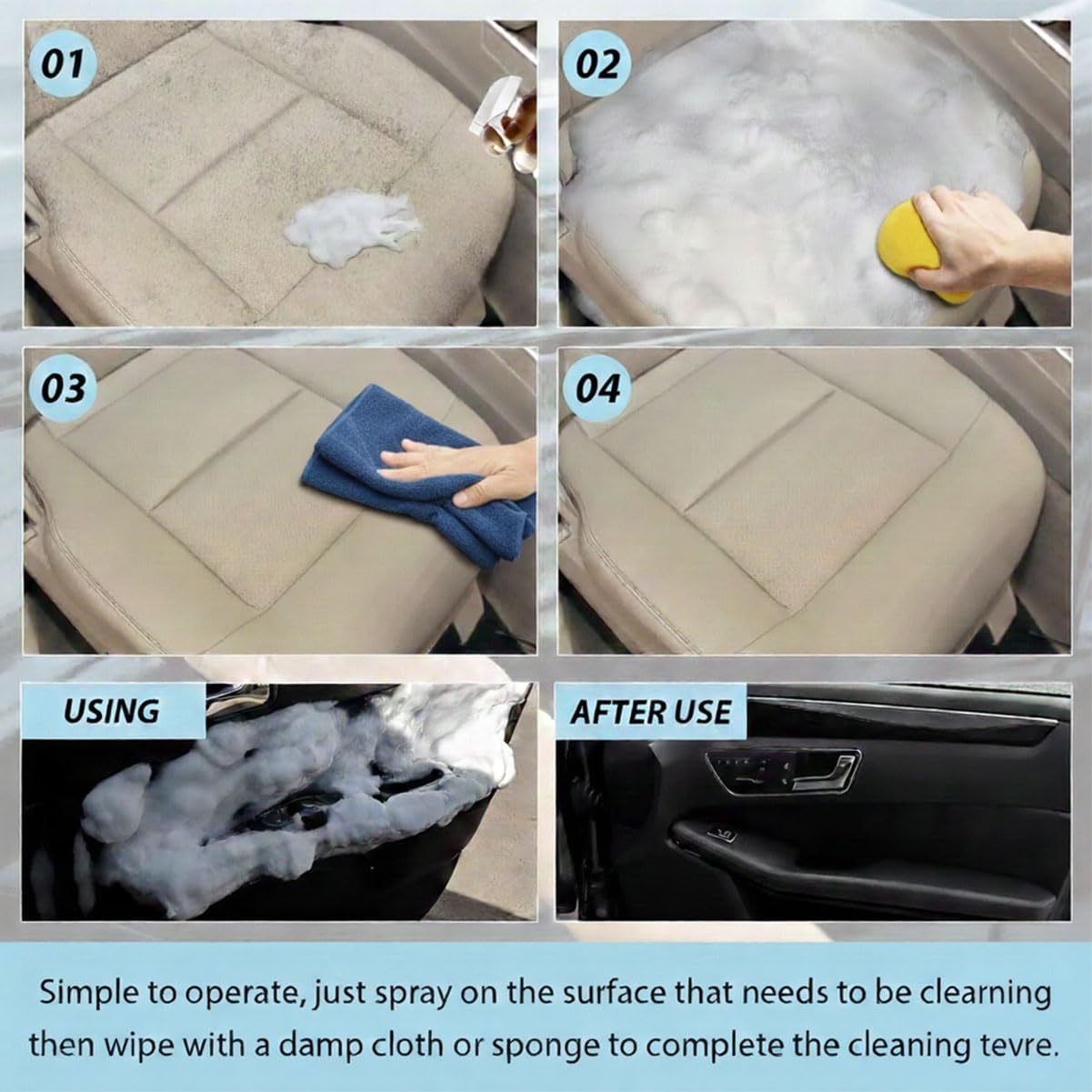 🔥Multi-Function Foam Cleaner – Deep Clean Car, Kitchen, Bathroom & Sofa