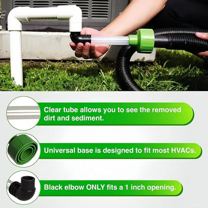 AC Drain Line Cleaner Adapter Evacuates & Unclog AC Drain Line