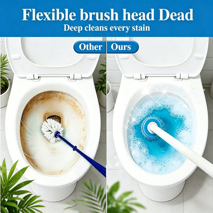 Disposable Toilet Brush System with 32 Refills