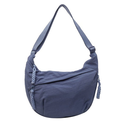 🏆5k sold this week!🔥Designer Direct Sales👜Women's Fashion Plain Color Nylon Crossbody Hobo Bag
