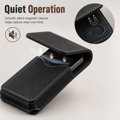 🔥📱Premium Men's PU Leather Cell Phone Holster Pouch💼
