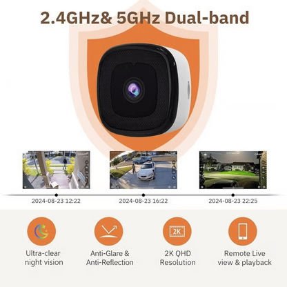 🔥 Crystal-clear security 2K camera