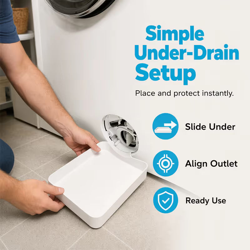 🏆Limited Time Sale 49% OFF💧🛡️Universal Front-Load Washing Machine Drain Pan
