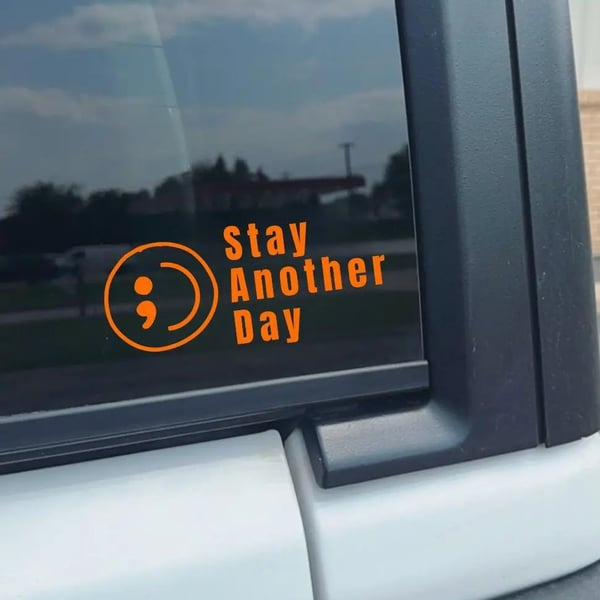 🎗️Share Pack❤️ SAD Mental Health Awareness Car Decal(10pcs)