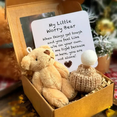💖 🎁Handmade Mini Plush Teddy Bear in Box