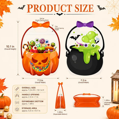 🎃Halloween Plastic Goodie Bags