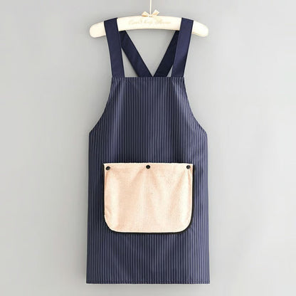 🔥 Apron with Pockets for Women and Men Cross Back Design with Towel