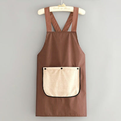 🔥 Apron with Pockets for Women and Men Cross Back Design with Towel