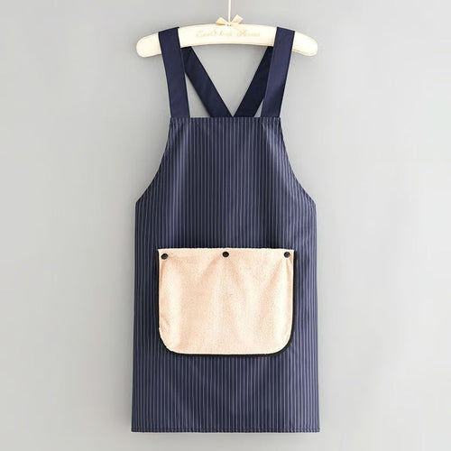 🔥 Apron with Pockets for Women and Men Cross Back Design with Towel
