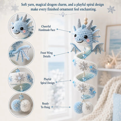 🐉 Beginner-Friendly DIY Enchanted Dragon Spiral Hanging Ornament Kit | Complete Kit with All Tools & Step-by-Step Guide Included 💕
