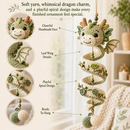 🐉 Beginner-Friendly DIY Enchanted Dragon Spiral Hanging Ornament Kit | Complete Kit with All Tools & Step-by-Step Guide Included 💕