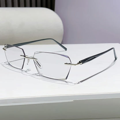 🔥Buy 1 Get 1 Free (2 pairs) – 【Co-Created by Designers】Gypsophila Smart Zoom and Color-Changing Reading Glasses
