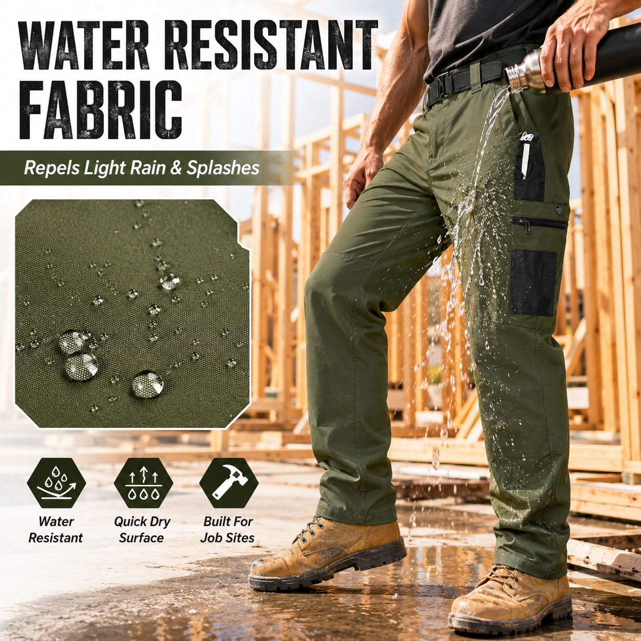 🔥 20,000+ Sold | Men’s FR Tactical Work Pants – Flame-Resistant, Tougher Than Jeans 💪