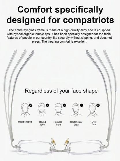 🔥Buy 1 Get 1 Free (2 pairs) – 【Co-Created by Designers】Gypsophila Smart Zoom and Color-Changing Reading Glasses