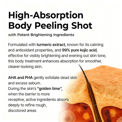 Tkhotpick Peel Shot - Kojic + Turmeric Body Peel Spray