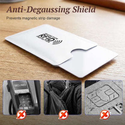 8er Pack RFID-blockierende Anti-Diebstahl-Kartenhüllen