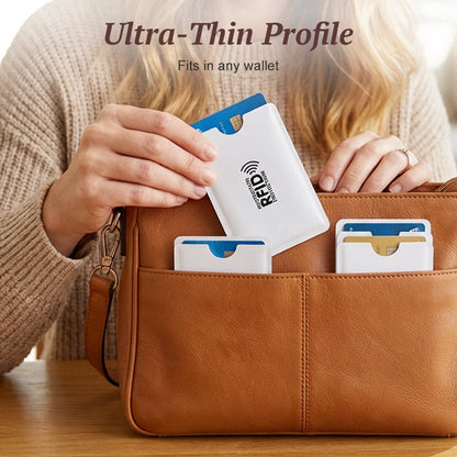 Lot de 8 étuis de protection RFID antivol pour cartes