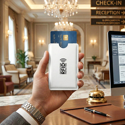 Lot de 8 étuis de protection RFID antivol pour cartes