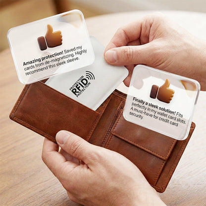 Lot de 8 étuis de protection RFID antivol pour cartes