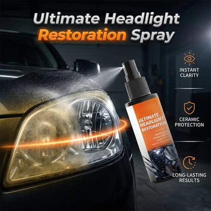 Professional Headlight Restoration Spray Kit