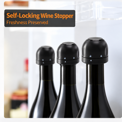 🔥 Silicone-sealed Wine, Beer and Champagne Stopper
