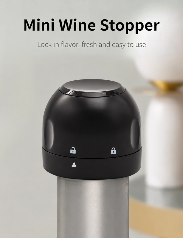 🔥 Silicone-sealed Wine, Beer and Champagne Stopper