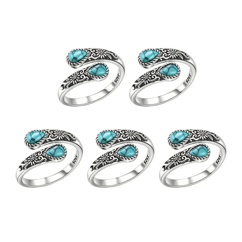 Moonstone Bloom Ring | Vintage Style • Adjustable Fit • Timeless Elegance