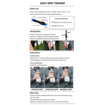 🔥⛳ Golf Grip Trainer—Fix Swing Grip, Fix Hand Position & Grasp, Master Correct Grip Posture