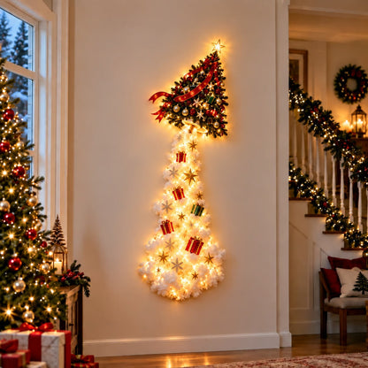 Illuminated Christmas wall decoration Magical Christmas path – Festive light decoration with 10 Christmas motifs