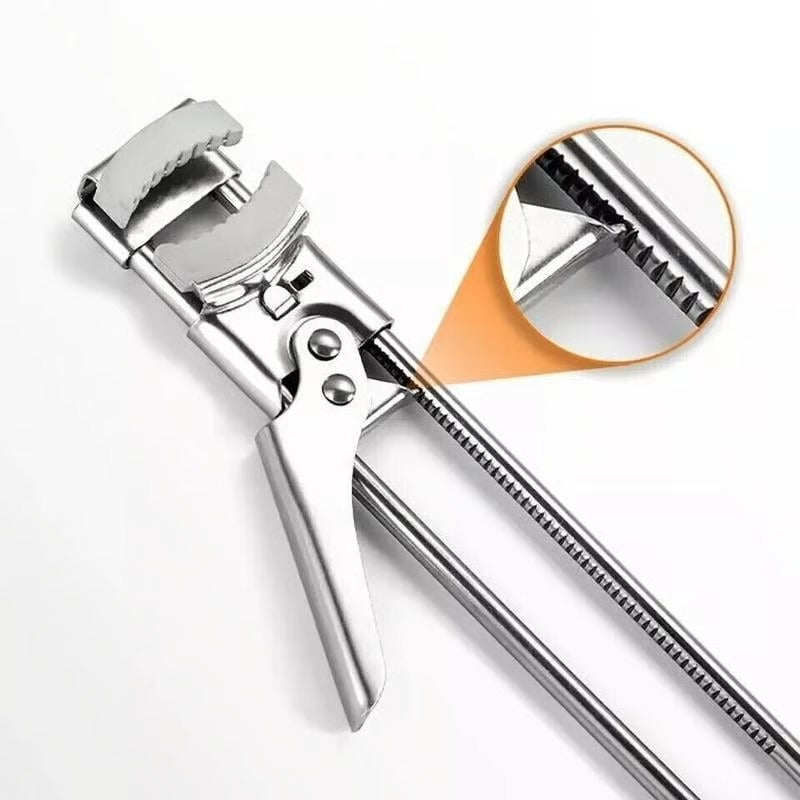 Adjustable stainless steel jar opener