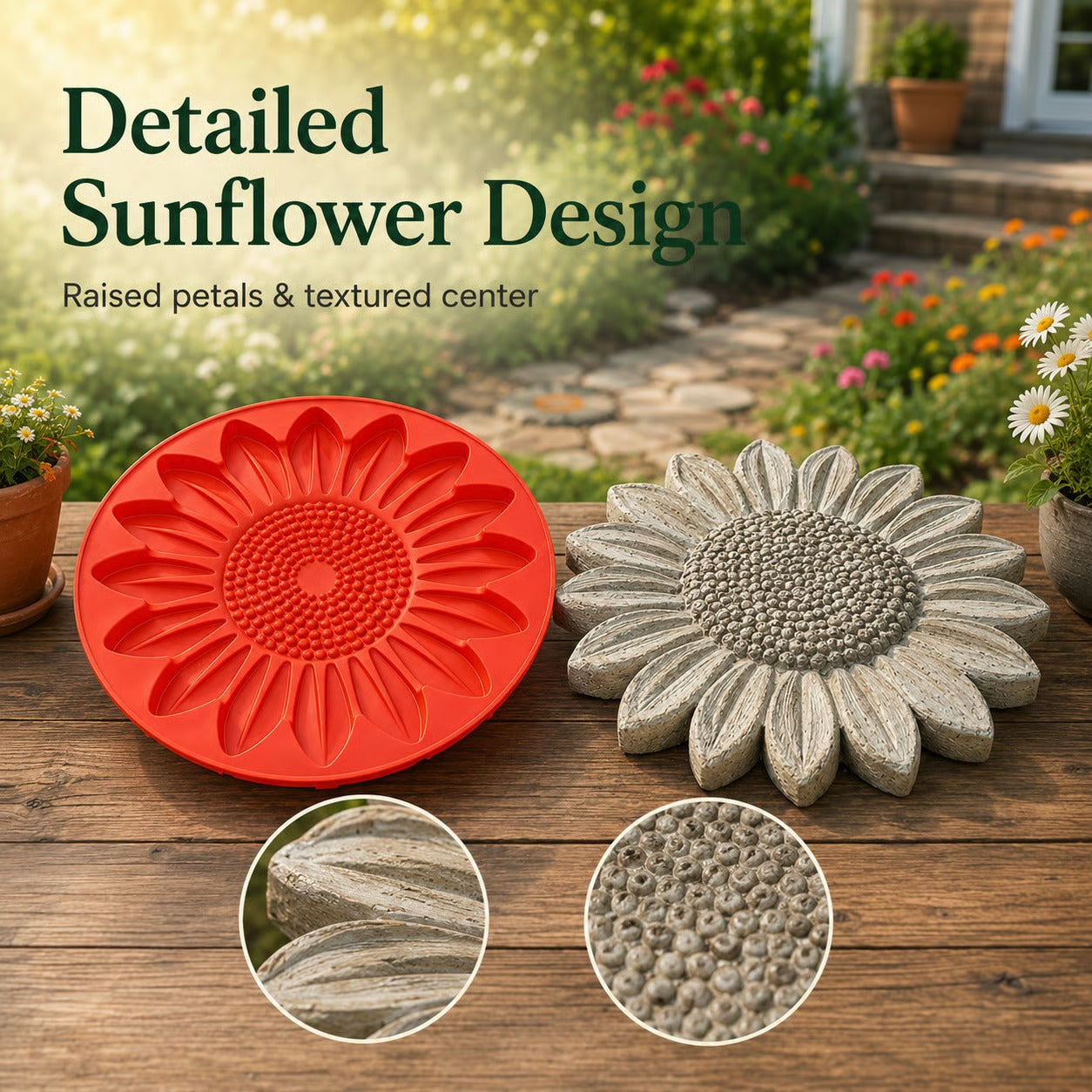 🌻Reusable Animal-Themed Garden Art Mold