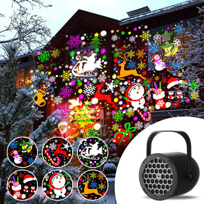 🎄✨LED Christmas Projection Lamp – 16 Patterns of Pure Holiday Magic
