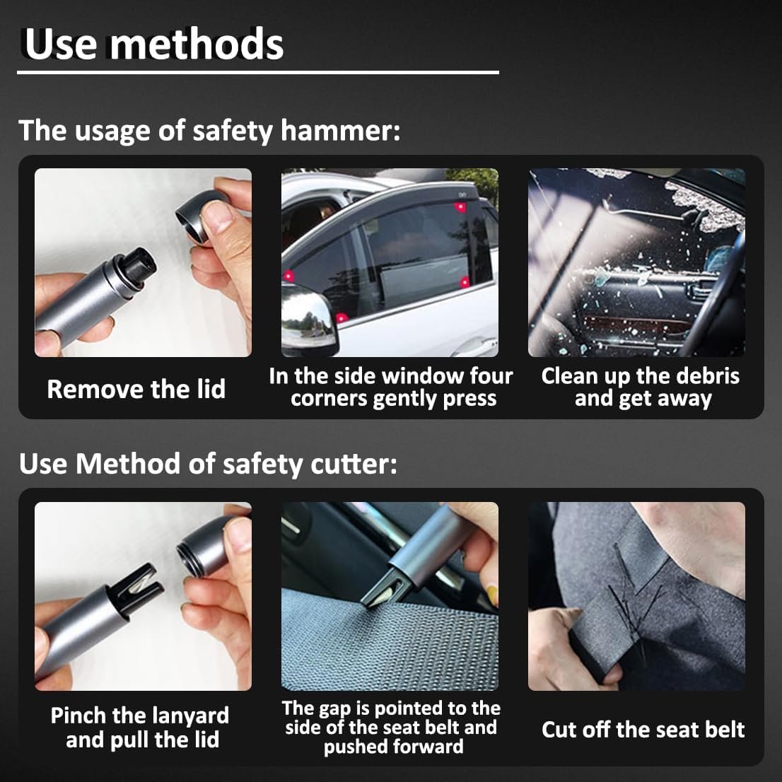 Safe Hammer Glass Breaker Under Water