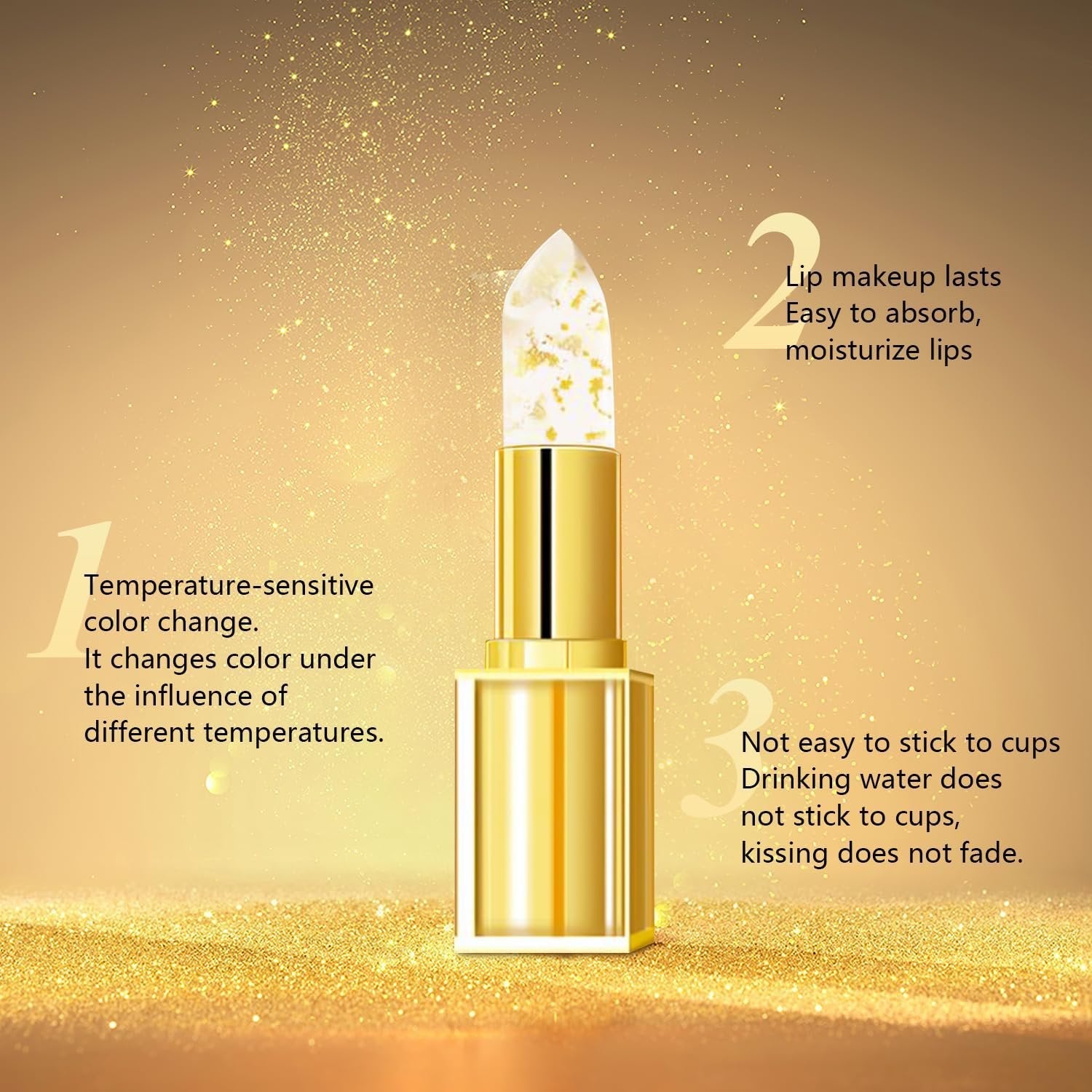 ✨Transferproof Color-Changing Lipstick💄Crystal Clear Color Alchemy 💋 Auto-Tints on Contact!
