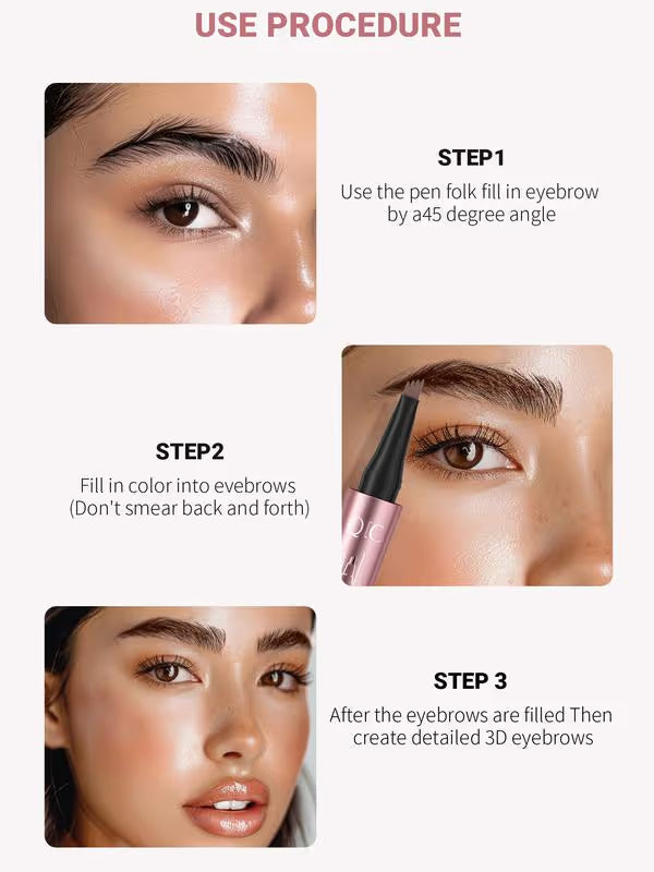 🖌️ Waterproof Micro-Fork Brow Pencil – Natural Hair-Like Brows