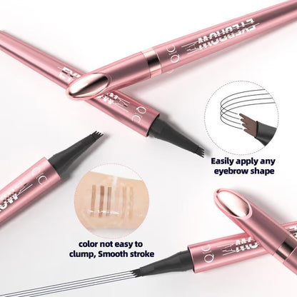 🖌️ Waterproof Micro-Fork Brow Pencil – Natural Hair-Like Brows