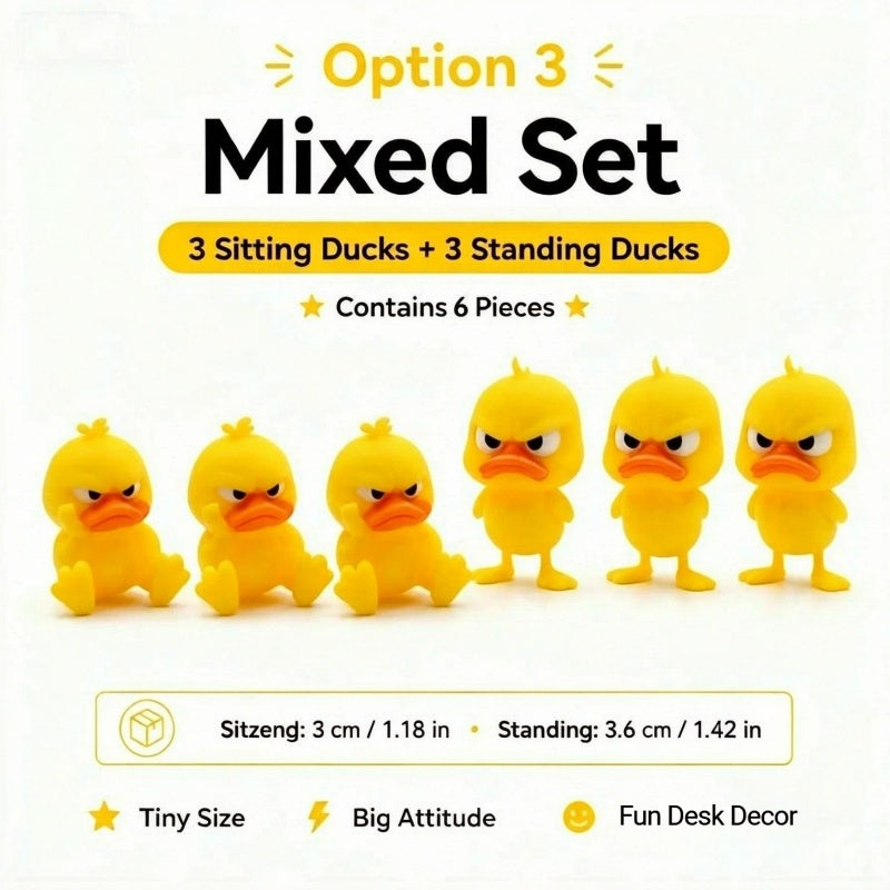 😠Angry Duck Desk Figurine – Add a cheeky touch to your workspace!🐥