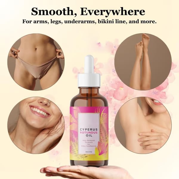 ✨  Cyperus Rotundus Oil for Natural Permanent Hair Reduction