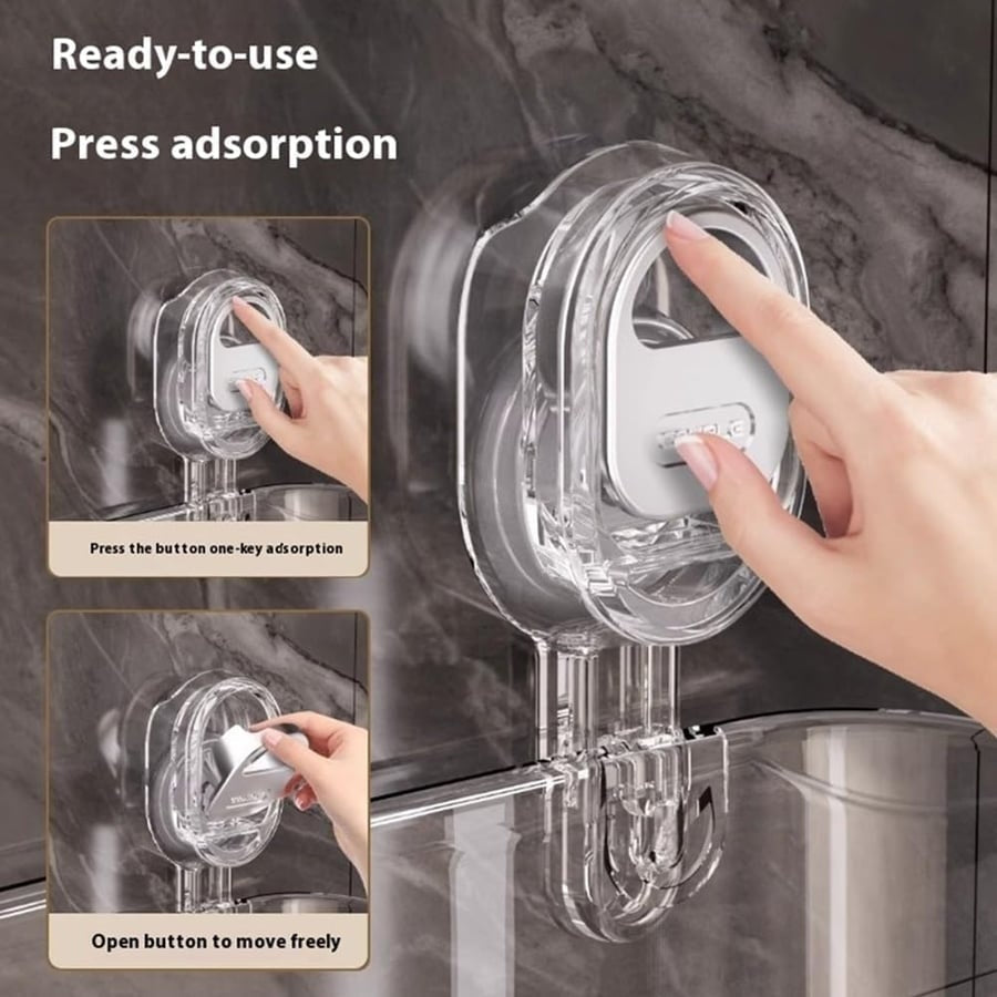No Drilling Bathroom Suction Storage Box