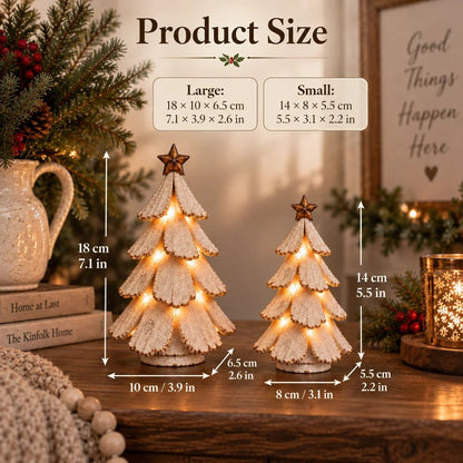 🎄🌙Vintage Christmas Tree Figure with Lighting