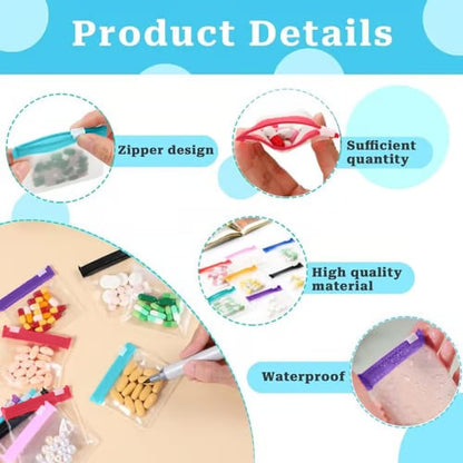 Clear Zipper Pill Storage Bag, 7 Counts/set Reusable Pill Organizer, Portable Pill Organizer Storage Bag