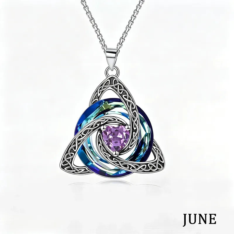 💝Birthstone Celtic Knot Necklace for Women