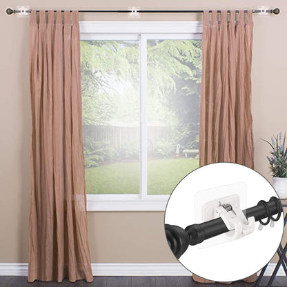 ✨💥Curtain Rod Brackets with Clips for Livingroom Bathroom Kitchen Bedroom Toilet Apartment
