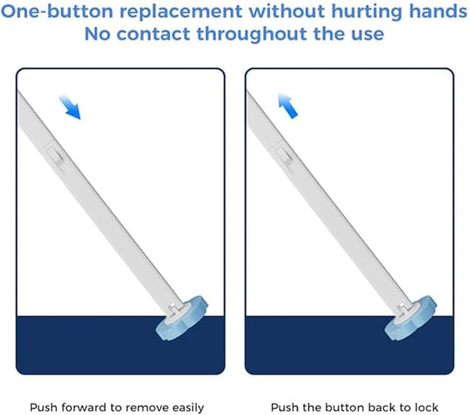 Disposable Toilet Cleaning System: Toilet Brush & Holder Kit with 18PCS Pre-Soaked Cleaner