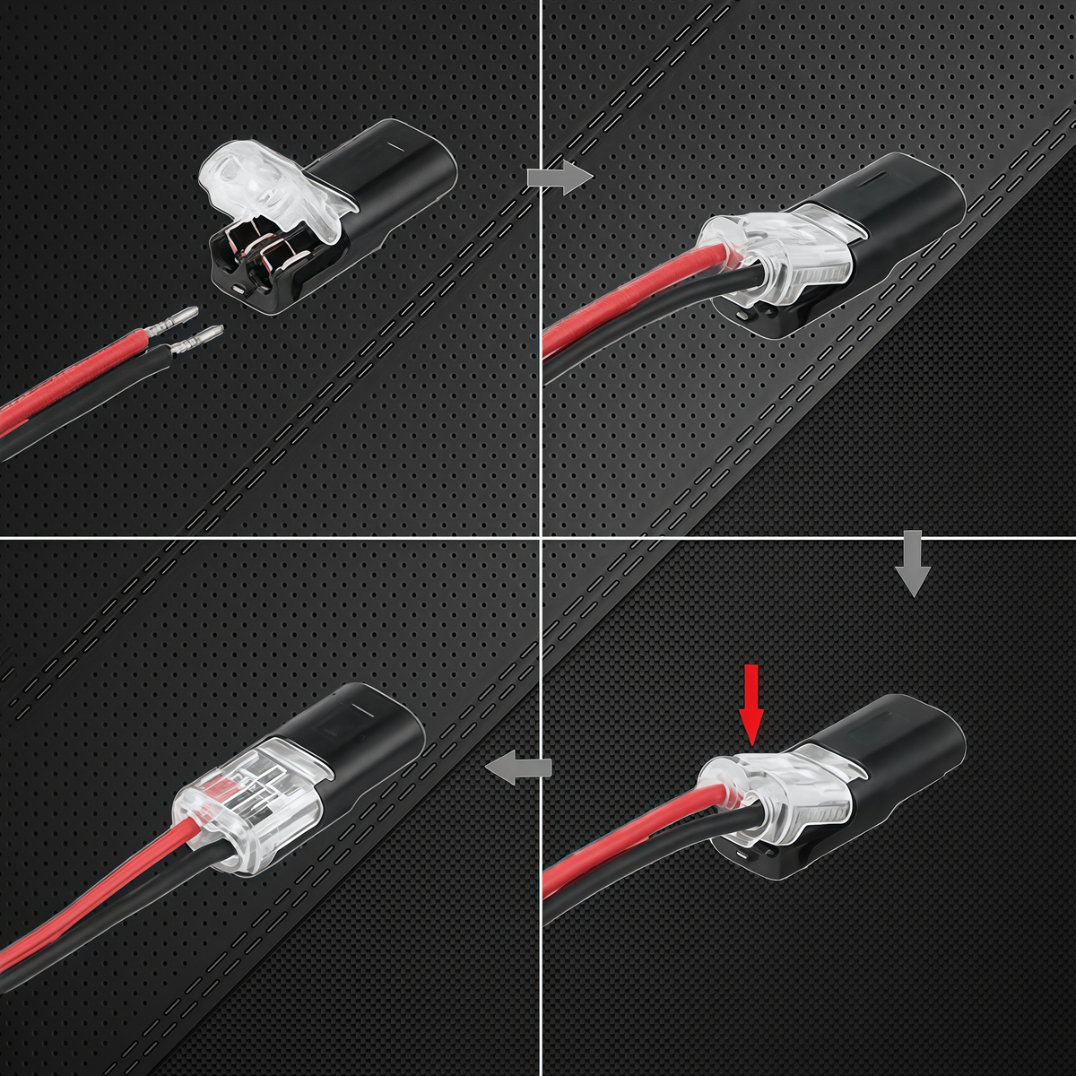 🔥🔥Double - Wire Plug-in Connector With Locking Buckle
