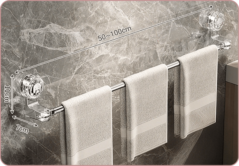 ✨✨Adjustable Suction Cup Towel Bar