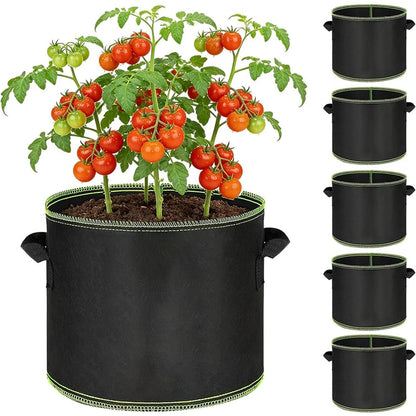 5-Pack 5 Gallon Grow Bags