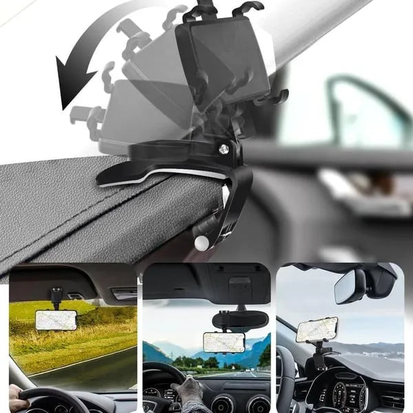 360-Degree Rotatable Car Dashboard Phone Holder