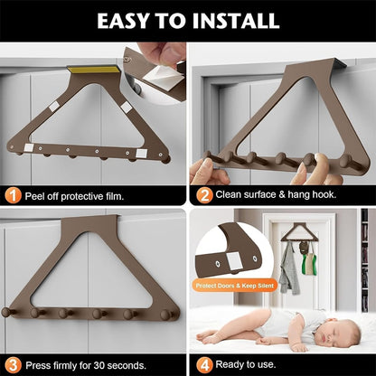 🔥🚪Over-the-Door Hanger Organizer